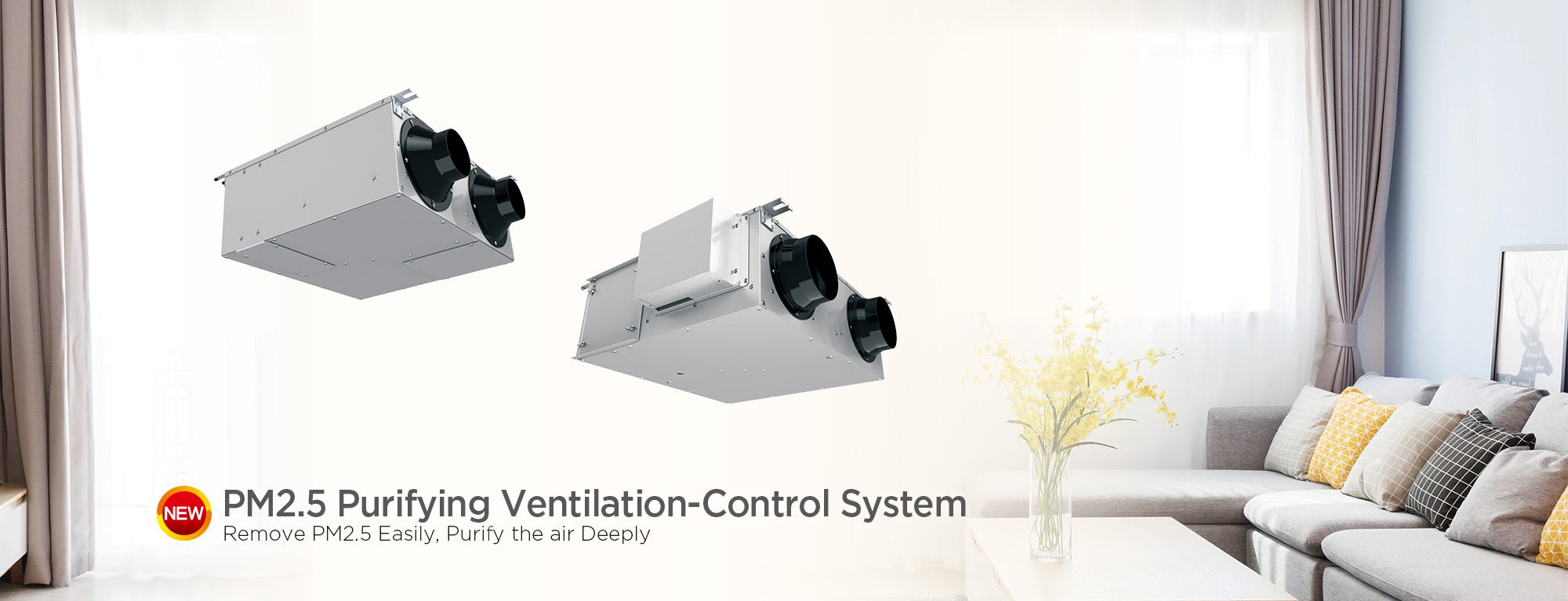 PM2.5 Purifying Ventilation-Control System