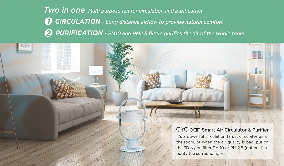 CirClean Smart Air Circulator and Purifier